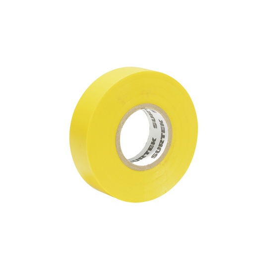 [138006] Cinta amarilla para aislar 19 mm x 18 m Surtek