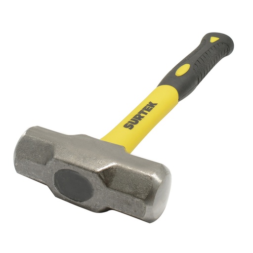 [MARR2FV] Marro octagonal cabeza forjada con mango corto de fibra de vidrio de 12", 2 lb Surtek