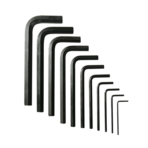 [4976A] Juego de llaves hexagonales tipo "L", métricas, 11 piezas en blíster Urrea