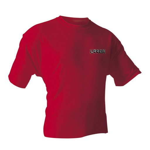 [PLA201M] Playera cuello redondo color rojo talla M Urrea