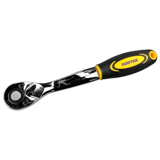 [F5849X] Matraca reversible con mango bimaterial, quick release, para dado cuadro de 1/2" Surtek