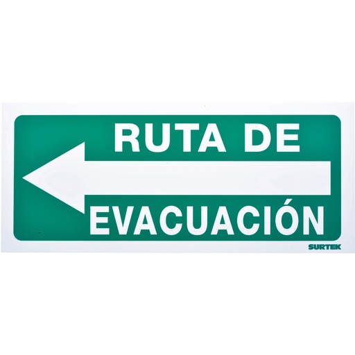 [SES5] Señal "Ruta de evacuación" izquierda Surtek