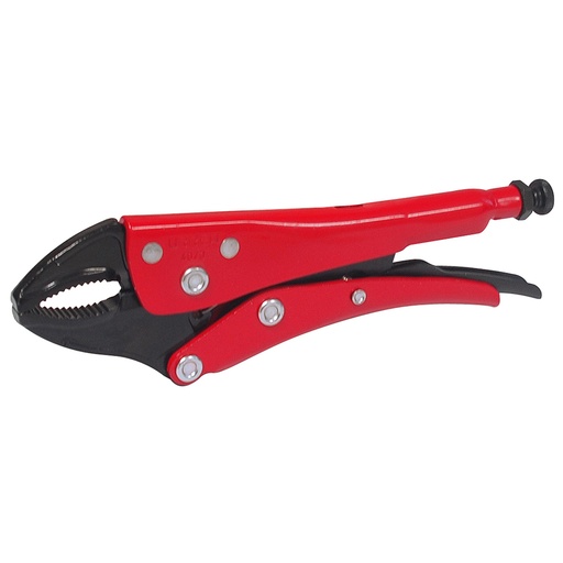 [4103] Pinza de presión de 9-1/4" quijada curva con corta alambre Urrea