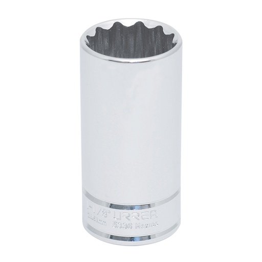 [5336] Dado largo cuadro de 1/2", 12 puntas, en pulgadas, 1-1/8" Urrea