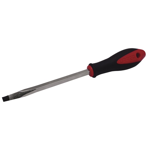[8812] Destornillador con mango bimaterial, punta plana barra cuadrada 3/8" x 12" Urrea