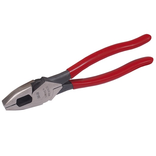 [269GHL] Pinza para electricista con mango rubber grip de 9" alta palanca Urrea