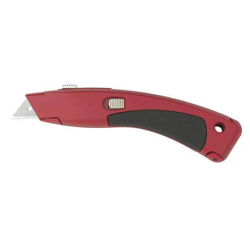 [690] Navaja utilitaria retráctil curva de 7-1/2", cuerpo de zamac Urrea