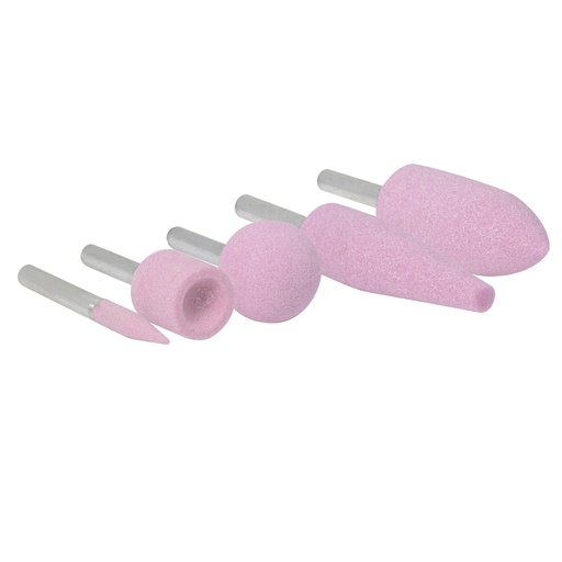 [APM5A] Juego de puntas montadas óxido de aluminio rosas tipo A, 5 piezas Urrea
