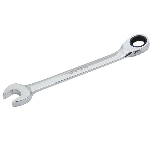 [1216CMR] Llave combinada pulido espejo de matraca spline reversible en pulgadas, 1/2" Urrea
