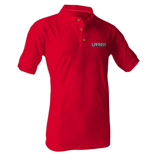 [URRPORM] Playera tipo polo para caballero color rojo talla M Urrea