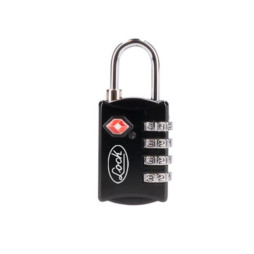 [54CA] Candado de combinación programable TSA para maleta, negro 30 mm Lock