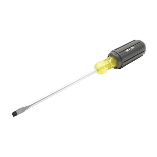 [9408] Destornillador con mango cushion grip, punta plana barra redonda 3/8" x 8" Urrea