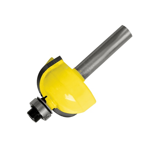 [119278] Broca para router de acero bocel cuarto con balero 1-1/8" zanco de 1/4" Surtek