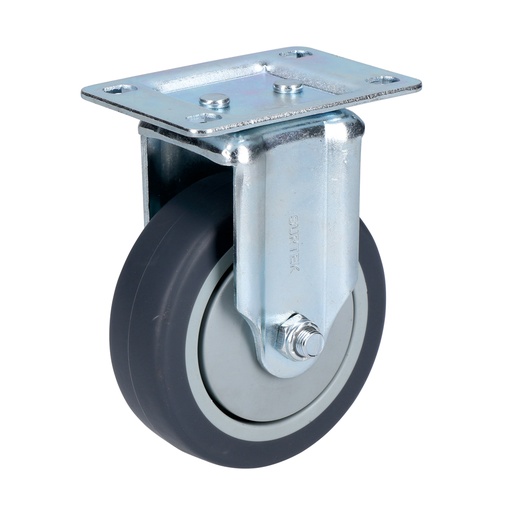 [RT10F] Rodaja de TPR gris fija 4" Surtek