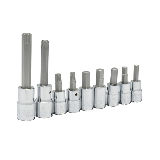[5254TH] Juego de dados combinados para caliper de freno, 9 piezas Urrea