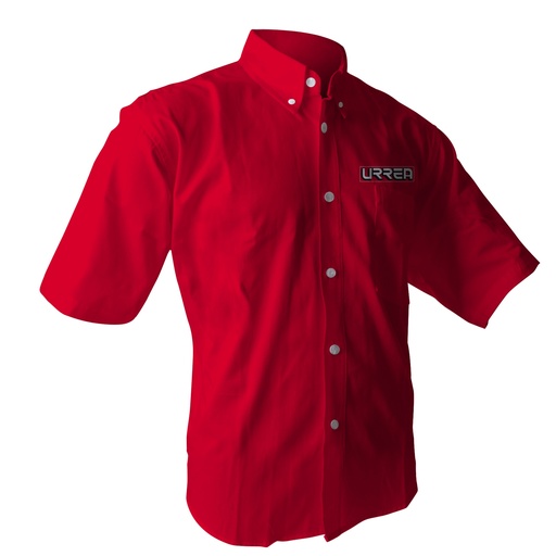 [CAMC201M] Camisa de manga corta para caballero color rojo talla M Urrea