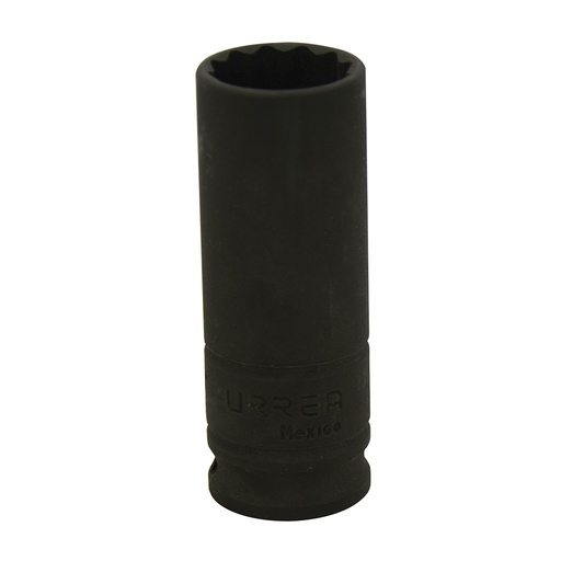 [7716] Dado de impacto largo cuadro de 3/8", 12 puntas, en pulgadas, 1/2" Urrea