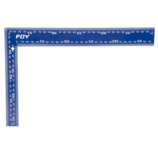 [142071] Escuadra de cantero de acero con cubierta de pintura electroestática 8" x 12" Foy