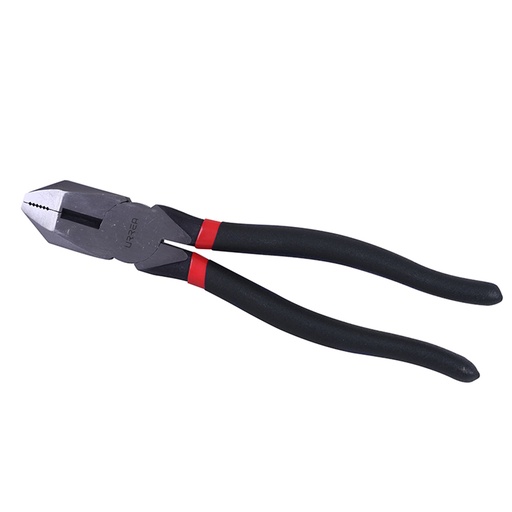 [269GI] Pinza para electricista con mango rubber grip de 9" corte lateral Urrea