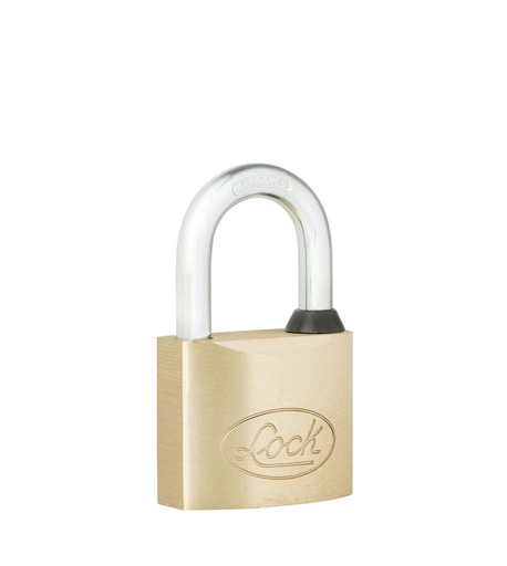 [L20S50TB] Candado de latón corto 50 mm, llave tetra Lock