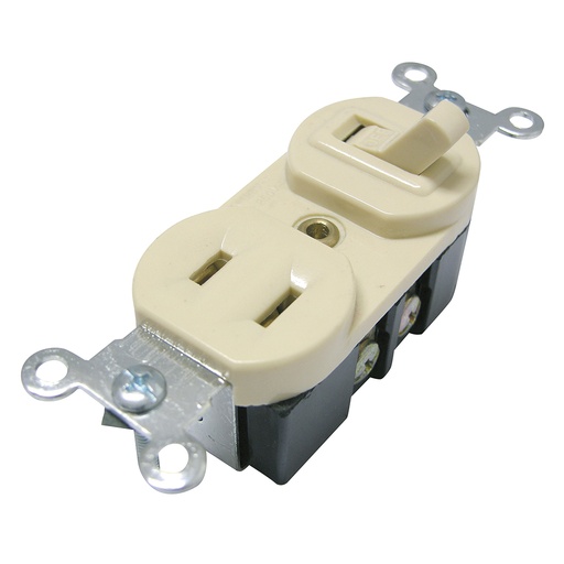[136550] Apagador de palanca 1 contacto, línea estándar, color marfil Surtek