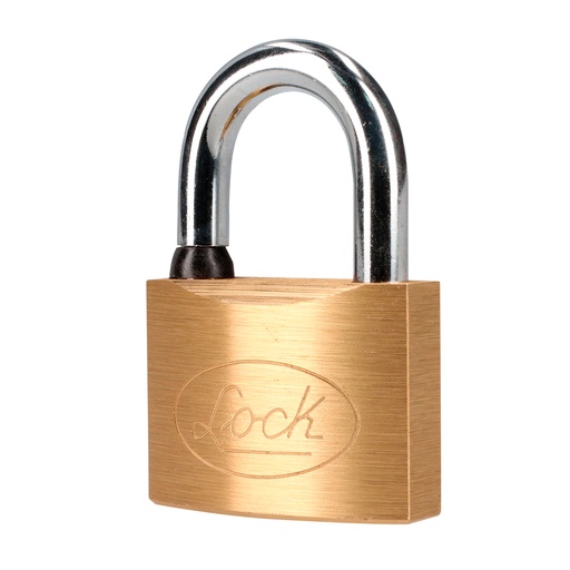 [L20S50BB] Candado de latón corto 50 mm, llave bancaria Lock