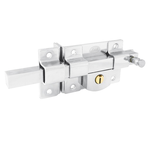 [L560ICBB] Cerradura de barra fija función izquierda, cromo brillante, llave estándar, blíster Lock