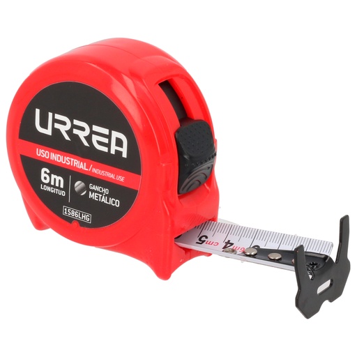 [1586LHG] Flexómetro con carcasa de plástico 6 m x 25 mm granel Urrea