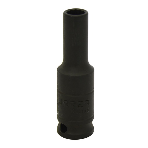 [7714] Dado de impacto largo cuadro de 3/8", 12 puntas, en pulgadas, 7/16" Urrea