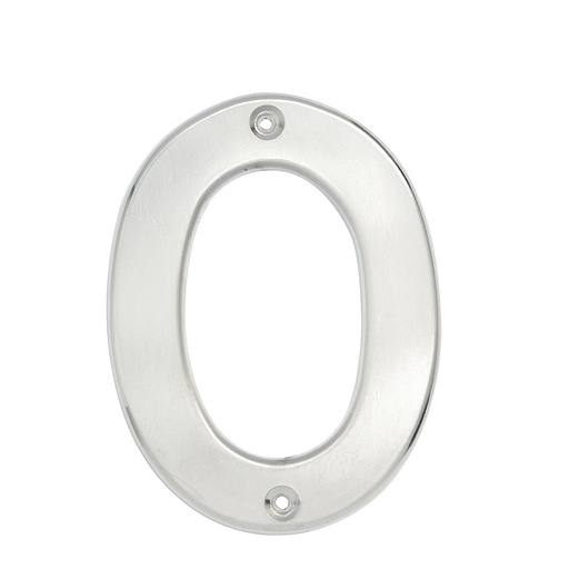 [L600C] Número 0 bold 4" níquel satinado Lock
