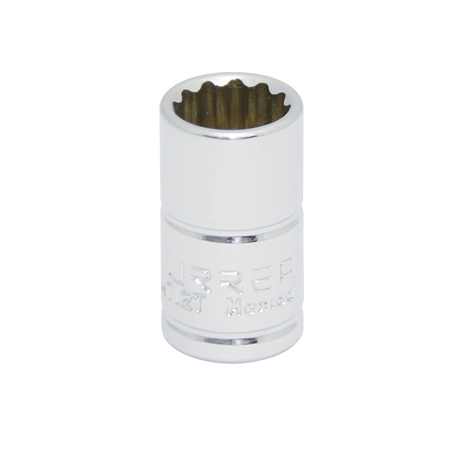 [4714T] Dado cuadro de 1/4", 12 puntas, en pulgadas, 7/16" Urrea