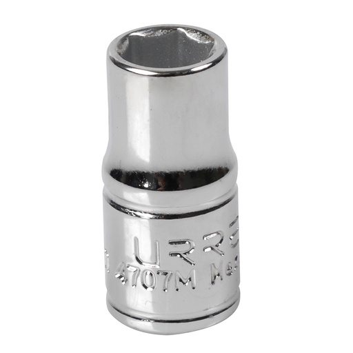 [4707M] Dado cuadro de 1/4", 6 puntas, métrico, 7 mm Urrea