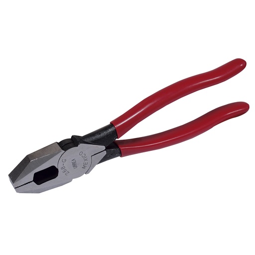 [268G] Pinza para electricista con mango rubber grip de 8-17/32" corte lateral Urrea