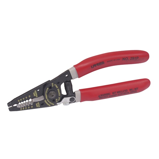 [291P] Pinza pelacable con mango air cushion 10-20 AWG de 7-1/4" ergonómica Urrea