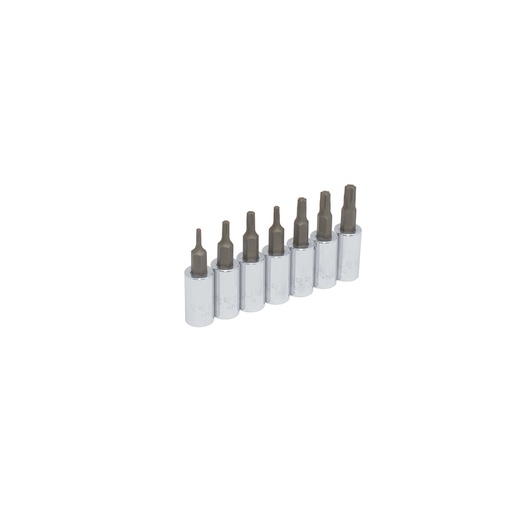 [4739C] Juego de dados con punta torx cuadro de 1/4", 7 piezas Urrea