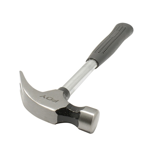 [141826] Martillo de uña curva con mango tubular con forro de neopreno de 13", 16 oz Foy