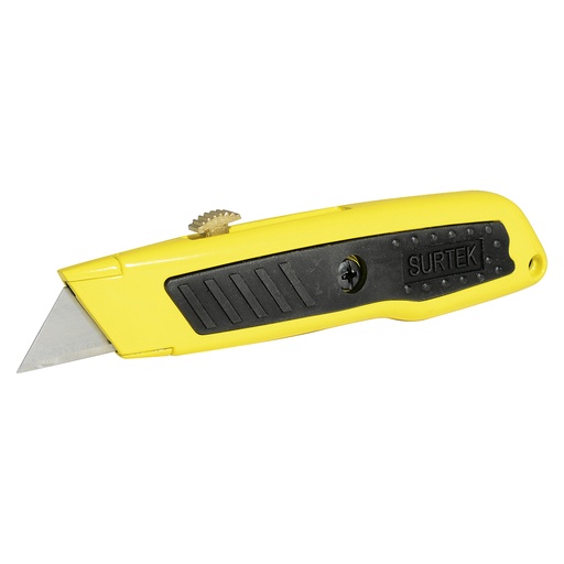 [NF6] Navaja utilitaria retráctil recta con grip de 6" Surtek