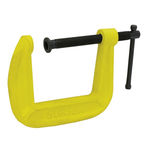 [107142] Prensa tipo "C" de 2-1/2" hierro nodular, garganta profunda Surtek