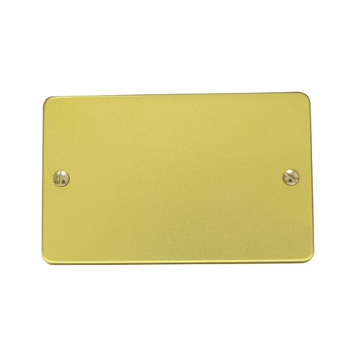 [136610] Placa ciega de aluminio, línea estándar, color oro Surtek