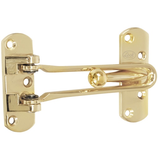[L044LBB] Pasador de seguridad para puerta abatible acabado latón brillante Lock