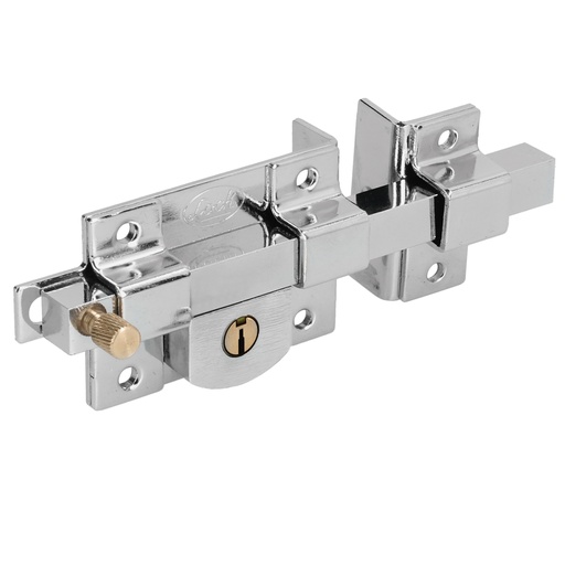 [L560DCB] Cerradura de barra fija función derecha, cromo brillante, llave estándar, en caja Lock