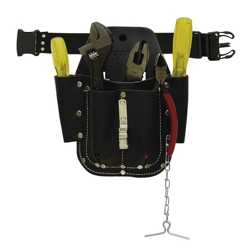 [JBN132] Juego combinado de herramientas 6 piezas, en estuche de cuero Urrea