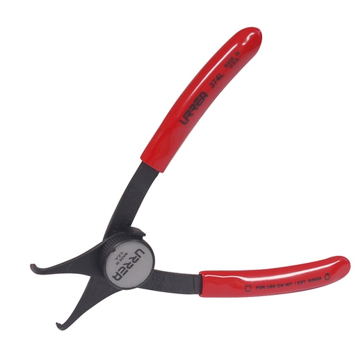 [374L] Pinza para anillos de retención convertibles con perilla .047 ángulo de 90° Urrea