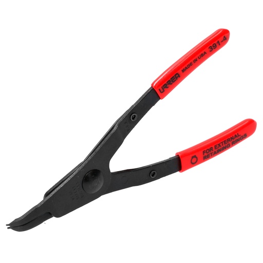[3914] Pinza para anillos de retención con mango rubber grip fijas tipo externo ángulo de 45° Urrea