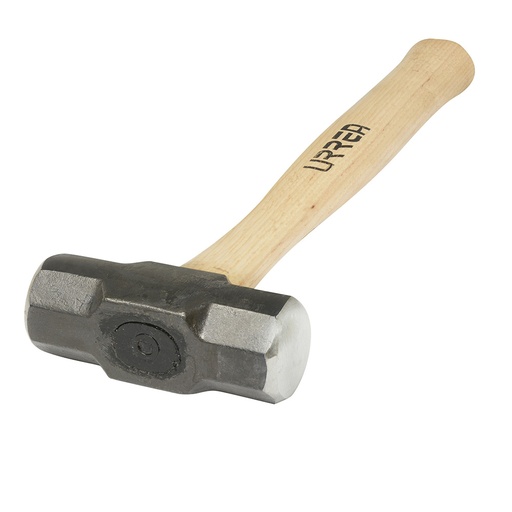 [1434EG] Marro octagonal cabeza maquinada con mango de madera de 16", 3 lb Urrea