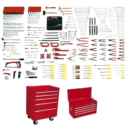 [99721] Juego maestro industrial combinado 441 piezas, con gabinetes EX27M5, EX27S6 Urrea