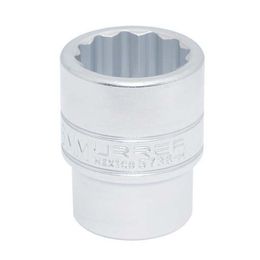 [5736M] Dado cuadro de 1", 12 puntas, métrico, 36mm Urrea