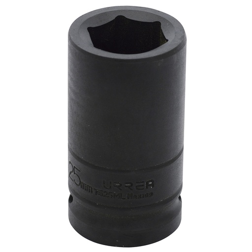 [7525ML] Dado de impacto largo cuadro de 3/4", 6 puntas, métrico, 25 mm Urrea