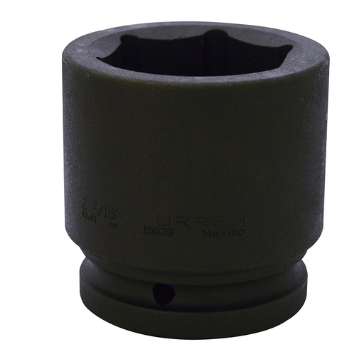 [15039] Dado de impacto cuadro de 1-1/2", 6 puntas, en pulgadas, 2-7/16" Urrea