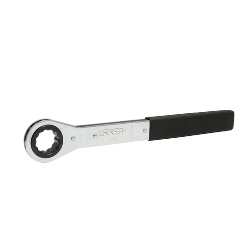 [WER30M] Llave de estrías pulido espejo plana de matraca métrica, 12 puntas, 30 mm Urrea
